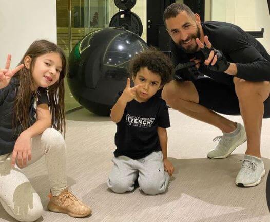 Cora Gauthier husband Karim Benzema and children.